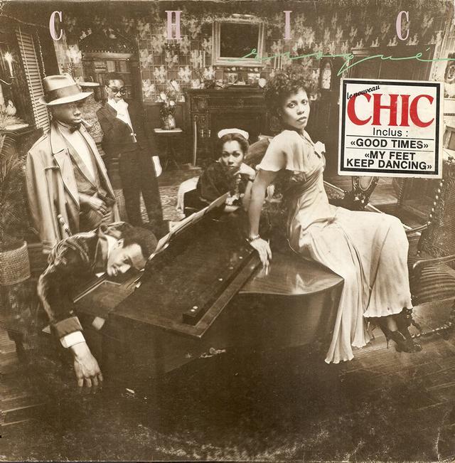 The vinyl album cover for CHIC, Risqué